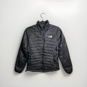 The North Face Woman’s Primaloft Puffer Jacket Black Full Zip Size Small